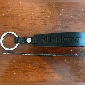 Lululemon silicone keychain